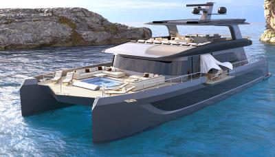 VisionF Yachts presenta il nuovo catamarano in composito di kevlar