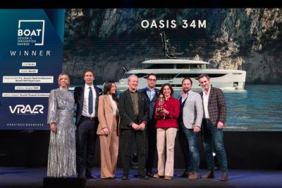Benetti Oasis 34M vince il “Design And Innovation Awards” 2023 