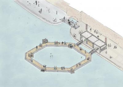 Sospesi sull'acqua con "The Sea Deck", l'installazione di Azimut Yachts e AMDL Circle alla Milano Design Week
