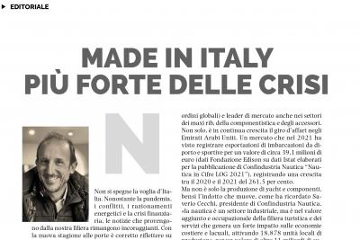 Made in Italy più forte della crisi, l'editoriale di Alberto Mariotti