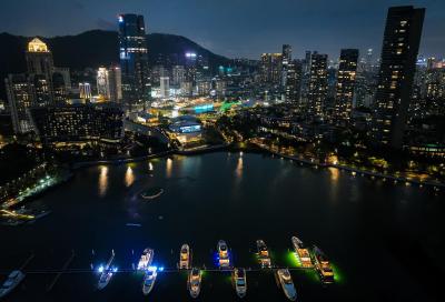 Il debutto della nuova ammiraglia Ferretti Yachts 1000 in Cina appassiona Shenzhen