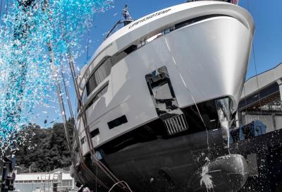 Fourth launch of the year for Baglietto: the DOM, 133  pencilled by Stefano Vafiadis, hits the water