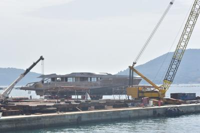 Antonini Navi consegna scafo e sovrastruttura di un nuovo 55 metri