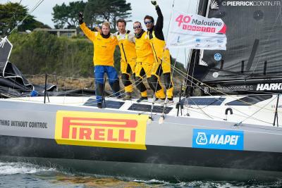 Ambrogio Beccaria a bordo di “Alla Grande – Pirelli” vince la 40’ Malouine Lamotte