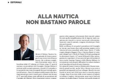 Alla nautica non bastano parole, l'editoriale di Alberto Mariotti