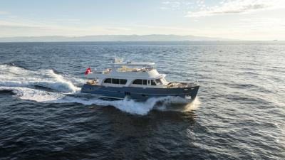 Exquisite New Vicem 95 Superyacht leaves the yard