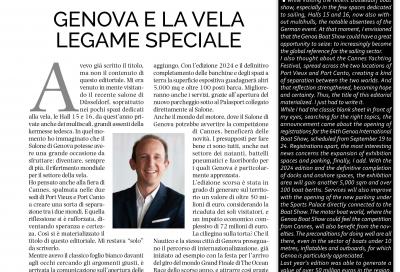 Genova e la vela: legame speciale, l'editoriale di Alberto Mariotti